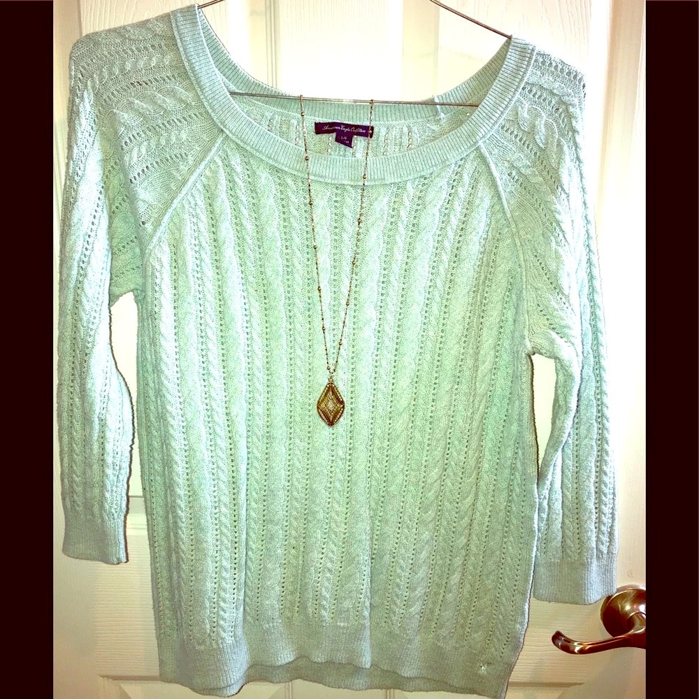 American Eagle sweater- mint color